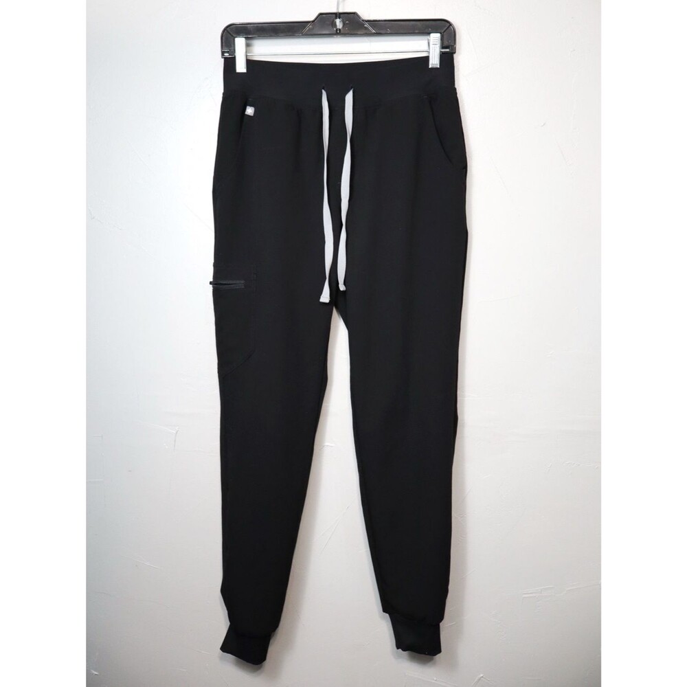 FIGS Zamora Jogger Scrub Pants In Black Size Woman's XS - Picture 2 of 9